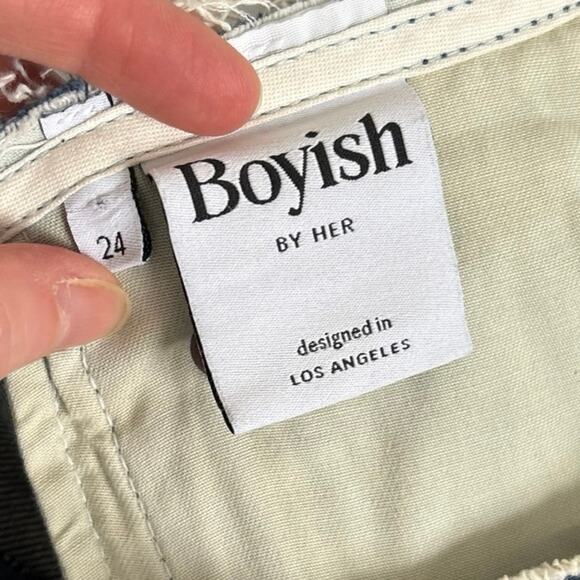 Boyish by HER Colby full zip raw hem slim jeans size 24/00 - Picture 9 of 10